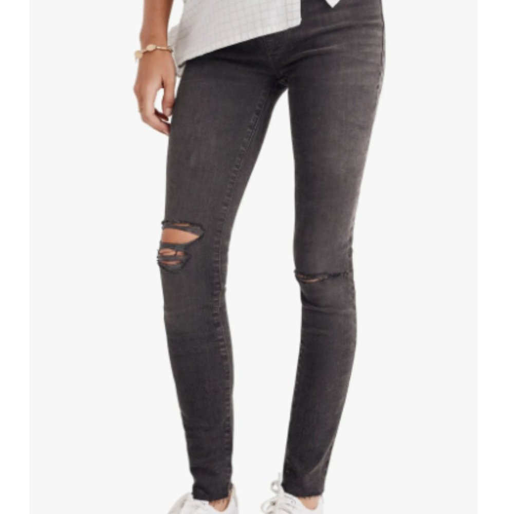 Madewell Maternity Skinny Jeans (Black Sea) NWT
